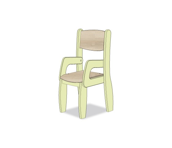 Fauteuil 26 cm Vert Bambou Pimousse