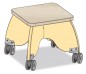 Tabouret puéricultrice Abricot Pimousse
