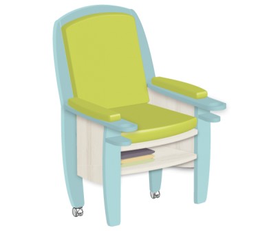 Fauteuil d'allaitement Pimousse Bleu ciel