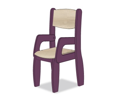 FAUTEUIL ASSISE 26CM VIOLET POP