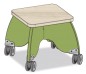 TABOURET PUERICULTRICE VERT JUNGLE