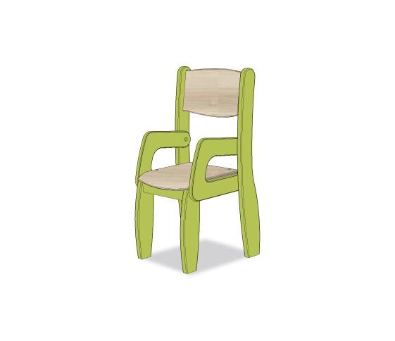 FAUTEUIL ASSISE 26CM VERT ALLIGATOR