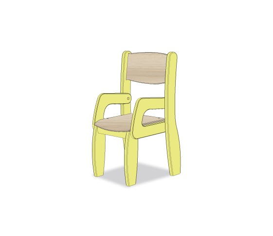 FAUTEUIL ASSISE 21CM VERT SORBET