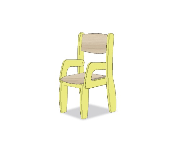 FAUTEUIL ASSISE 18CM VERT SORBET