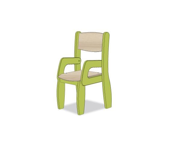 FAUTEUIL ASSISE 18CM VERT ALLIGATOR