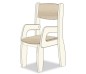 FAUTEUIL ASSISE 21CM BLANC CREME