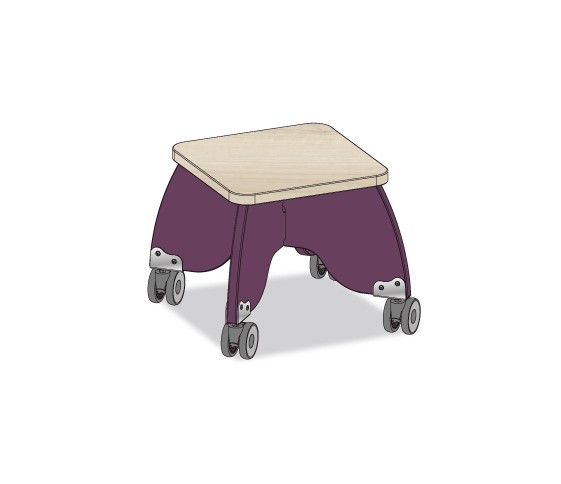 TABOURET PUERICULTRICE VIOLET POP