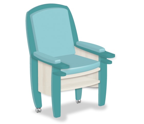 FAUTEUIL D ALLAITEMENT BLEU