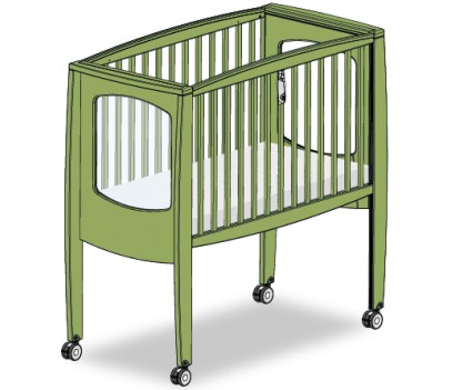 LIT HAUT 120x60 TETE HUBLOT