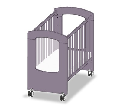 LIT ECO HUBLOT 100x50 AVEC ROULETTES