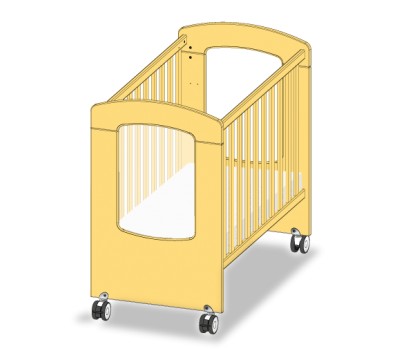 LIT ECO HUBLOT 100x50 AVEC ROULETTES