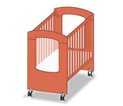 LIT ECO HUBLOT 100x50 AVEC ROULETTES