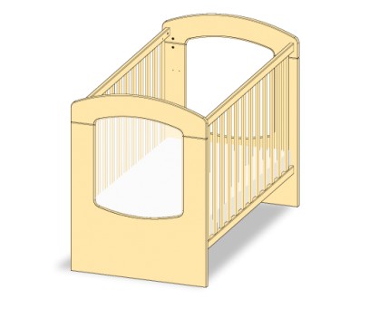 LIT ECO HUBLOT 120x60 SANS ROULETTES