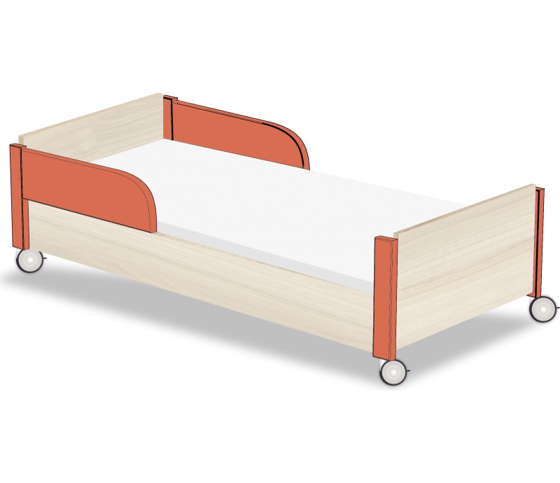 Lit-couchette pour enfant empilable