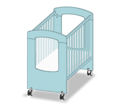 LIT ECO HUBLOT 100x50 AVEC ROULETTES