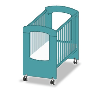 LIT ECO HUBLOT 100x50 AVEC ROULETTES