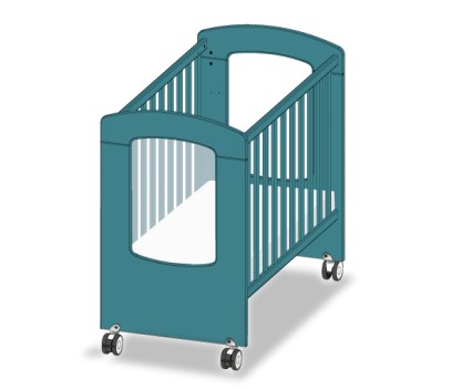 LIT ECO HUBLOT 100x50 AVEC ROULETTES