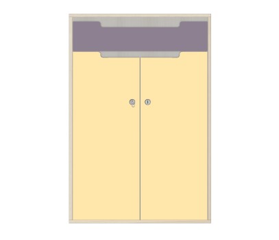 COMMODE HAUTE 2P 1T ANTI-PINCEMENT