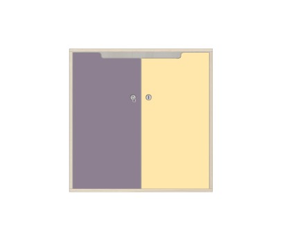 COMMODE 2 PORTES AVEC SERRURES