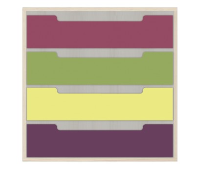 COMMODE 4 TIROIRS ANTI-PINCEMENT