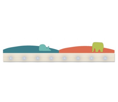 BANDEAU 8 PATERES AVEC FRONTONS