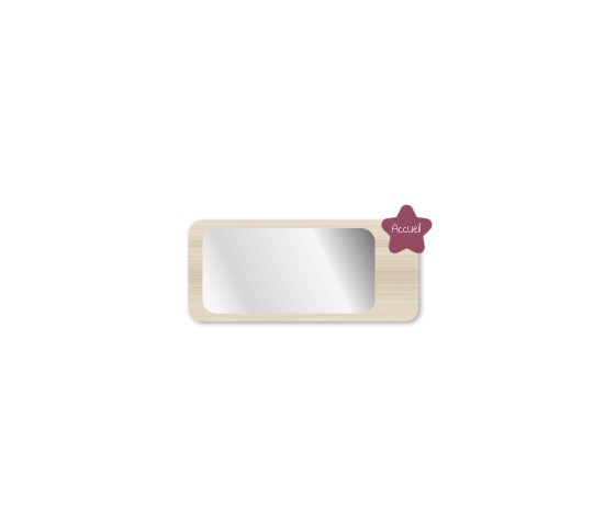 APPLIQUE MIROIR ACCUEIL