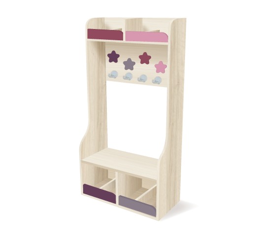 VESTIAIRE 2 CASIERS H31 PATERE DOUBLE