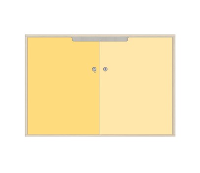 COMMODE LARGE 2 PORTES AVEC SERRURES