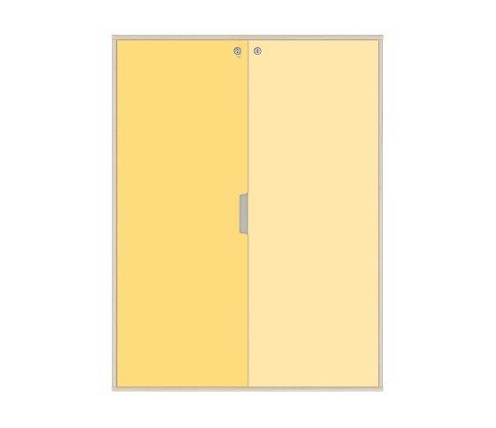 ARMOIRE 2 PORTES AVEC SERRURE