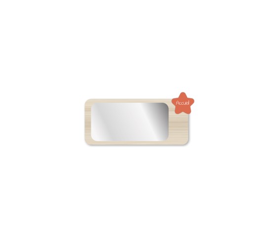 APPLIQUE MIROIR ACCUEIL