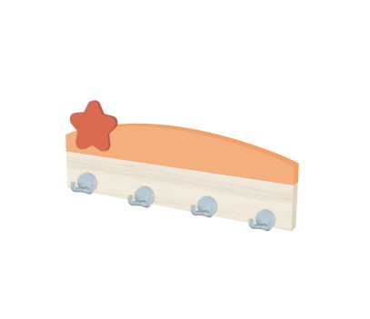 BANDEAU 4 PATERES AVEC FRONTON