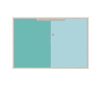 COMMODE LARGE 2 PORTES AVEC SERRURES