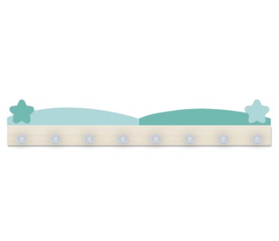 BANDEAU 8 PATERES AVEC FRONTONS