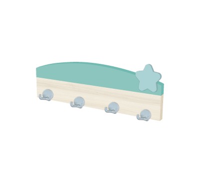 BANDEAU 4 PATERES AVEC FRONTON