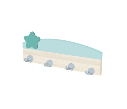 BANDEAU 4 PATERES AVEC FRONTON