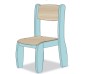 CHAISE ASSISE 18CM BLEU OPALE