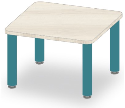 TABLE CARRE 60x60 H40