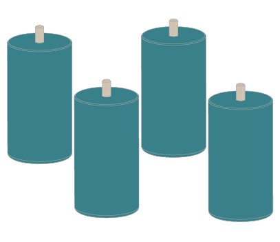 OPTION REHAUSSE TABLE 4 PIEDS H35 A H46