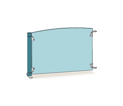 CLOISONNETTE PLEINE L100CM BLEU OPALE