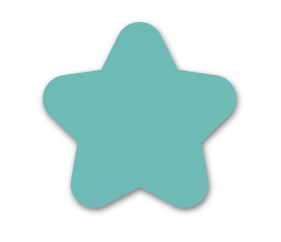 OPTION GRANDE APPLIQUE ETOILE BLEU CARAIBE