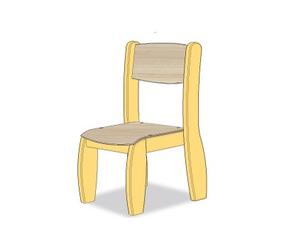 CHAISE ASSISE 18CM JAUNE