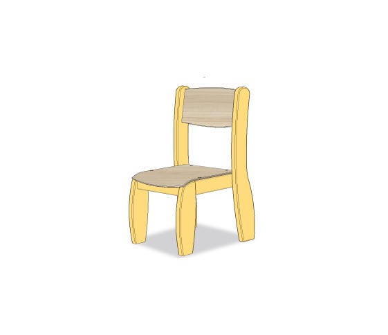 CHAISE ASSISE 18CM JAUNE