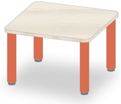 TABLE CARRE 60x60 H40