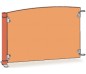 CLOISONNETTE PLEINE L100CM ORANGE MOYEN