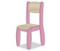 CHAISE ASSISE 35CM ROSE POUDRE