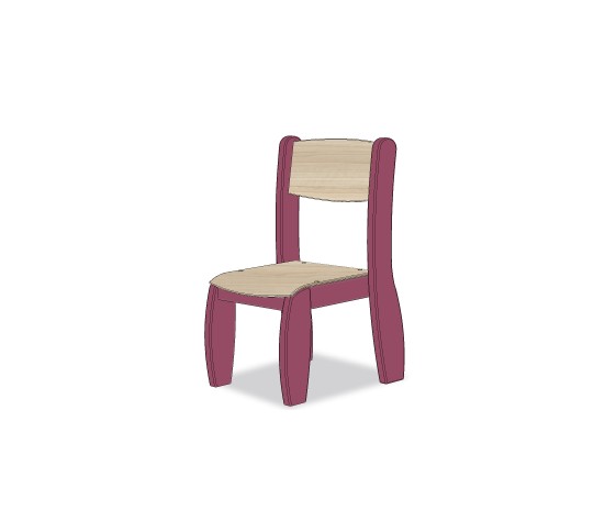 CHAISE ASSISE 18CM PRUNE