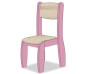 CHAISE ASSISE 21CM ROSE POUDRE