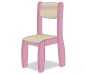 CHAISE ASSISE 26CM ROSE POUDRE