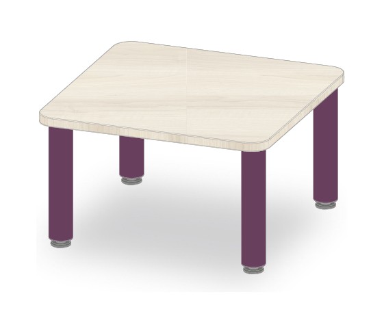 TABLE CARRE 60x60 H35