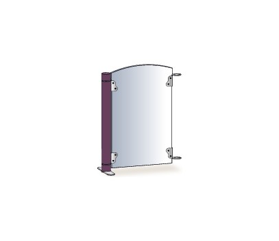 CLOISONNETTE PLEXI ROSE POUDRE